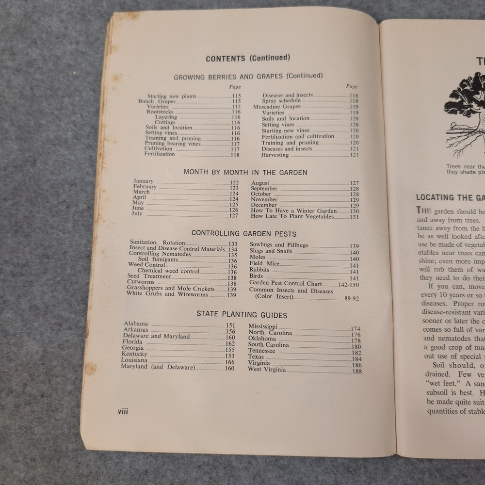 Vintage 1961 The Progressive Farmers Garden Book For The South *Scarce* - Picture 5 of 7